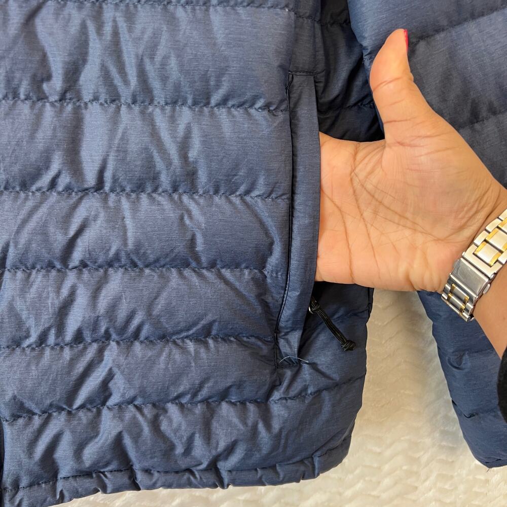 Heat Keep Gorpcore Lightweight Packable Blue Down… - image 5